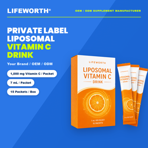 Bebida de <span class=keywords><strong>Vitamina</strong></span> C Liposomal LIFEWORTH, Fórmula Personalizada, Fabricación por Contrato, GMP, HACCP, FSSC, ISO, HALAL, Jarabe, OEM, ODM - Product Image 1