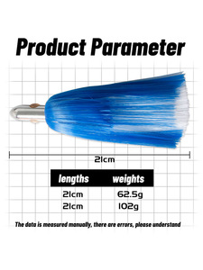 <span class=keywords><strong>Leurre</strong></span> de pêche à la traîne en cuivre de 9 pouces pour gros poissons, thon, dorade, wahoo, marlin, avec cheveux en nylon et métal - Product Image 3