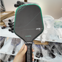 Raquette de pickleball RPM Jade 16 mm, noyau MPP allongé flottant, carbure de silicium, portable, légère, durable, surface rugueuse