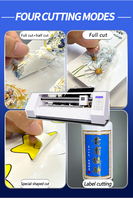 Mini máquina de plotter de corte, cortador automático de escritorio, corte láser de vinilo, tamaño pequeño para Pegatinas UV, máquina de corte de etiquetas UV DTF