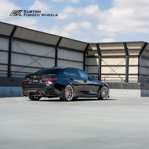 Juego de 2 Ruedas Forjadas con Borde Escalonado Inverso de 20, 21 y 22 Pulgadas, 5x112, 5x120, Acabado Mate Plateado, Diseño de Malla, para BMW, <span class=keywords><strong>Audi</strong></span>, Mercedes - Product Image 4