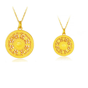 Colgante de Ocho Tesoros de Oro Puro 999 de Shuibei, Método Antiguo de <span class=keywords><strong>Herencia</strong></span> Dura en 3D, Fortuna como Regalo - Product Image 6