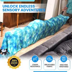 12 फीट टिकाऊ क्रॉल प्रतिरोध सुरंग आदर्श शांत संवेदी खेल के लिए संपीड़न संपीड़न संवेदी संपीड़न सुरंग - Product Image 3