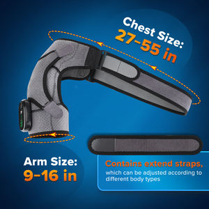 Masajeador de hombro con vibración de calefacción eléctrica con compresa caliente, cinturón de masaje para brazo, soporte para aliviar el dolor - Product Image 2