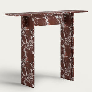 <span class=keywords><strong>Table</strong></span> <span class=keywords><strong>console</strong></span> haute en marbre rouge naturel KUMUSI Rosso Levanto - Product Image 4