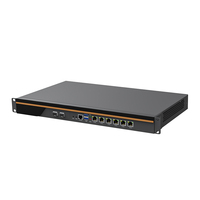 1U企业防火墙设备核心I7 I5 I3供电的6局域网2 10G SFP路由器，带PfSense OPNsense Linux操作系统服务器应用程序