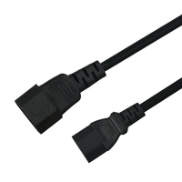 SIPU-cable de alimentación personalizado para extensión de ordenador, 1m, 1,5 m, 2m, 3m, 5m, 6m, Conector de pvc c3 c4