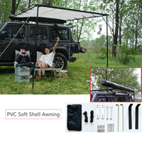 Auvent latéral pour voiture Rockytent, imperméable, léger, avec structure en aluminium, installation rapide, abri solaire pour le camping et les voyages routiers