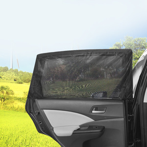 Car Mosquito Net Sunshade <b>Mesh</b> Side <b>Window</b> Cover Breathable Semi Transparent For Car Door Protection - Product Image 2