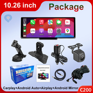 Autoradio universel 10.26 ''4K avant 1080P arrière caméra rotative à 360 ° sans fil Carplay/Android Auto/Mirrorlink pour tableau de bord - Product Image 6