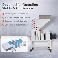 Granulateur compact à arbre unique 2HP à faible bruit, broyeur latéral 380V pour le recyclage immédiat des petits déchets de moulage par injection