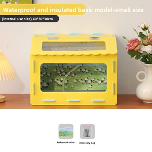 Nouvel <span class=keywords><strong>habitat</strong></span> pour cailles et reptiles, enclos panoramique multi-animaux pour lézards, serpents, hamsters, nid pour animaux de compagnie, cage pour animaux de compagnie - Product Image 5