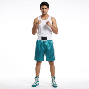Factory-Made Custom Logo Gym Shorts Breathable Elastic Waist Boxing & Muay Thai Martial Arts Wear with OEM Service - Product Image 1