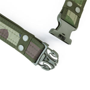 ナイロンアウトドアスポーツ戦術ベルト迷彩キャンバスデザイン学生トレーニングセキュリティ義務プラスチックアクセサリー - Product Image 3