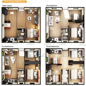Maisons préfabriquées modernes WELLUCKY, maison modulaire en conteneur, maison en conteneur extensible de luxe, maison modulaire à construction rapide - Product Image 3