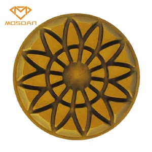 3-Zoll-Polierpads mit Rosen blumen harz bindung für Terrazzo böden aus Beton - Product Image 3