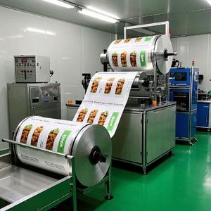 Rouleau de papier d'aluminium souple imprimé sur mesure | Film d'emballage flexible thermoscellable pour la stratification de qualité alimentaire de café/aliments pour animaux domestiques/collations - Product Image 5