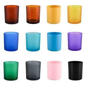 Màu Đen Và Trắng 2Oz Để 14Oz Thủy Tinh Nến Tàu Lọ Với Xi Lanh Chủ Sở Hữu Nắp Bao Bì Hộp Cho Đèn Lồng & Nến - Product Image 3