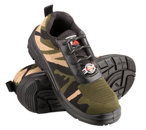 Bottes de sécurité robustes en cuir à embout d'acier pour hommes, à lacets, pour travaux industriels et de construction, avec protection anti-écrasement et confort - Product Image 2