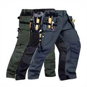 Hot Sales Custom New <b>Cheap</b> Construction Work Trousers Wholesale Cotton Mens Pockets Cargo Pants With Knee <b>Pads</b> Work Wear for Men - Product Image 1