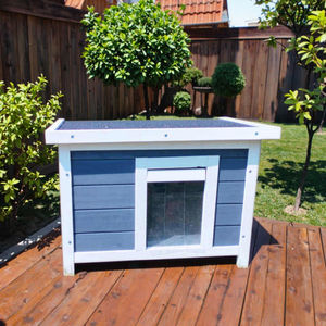 Lüks açık ahşap <span class=keywords><strong>Feral</strong></span> kedi kafes SDCH016 hızlı ve kolay montaj için katı baskı desen ile küçük hayvanların evcil hayvan evi - Product Image 2