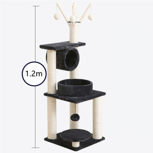 Hersteller Großhandel hochwertige Kätzchen Sisal <span class=keywords><strong>Katzen</strong></span> Scratch Post kompakten Holz Kratz baum - Product Image 5