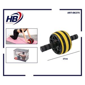 Roue jaune simple pour roulettes AB pour exercices de fitness - Product Image 3
