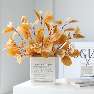 Feuilles d'<span class=keywords><strong>eucalyptus</strong></span> avec fruits, plante verte artificielle, décoration paysagère, plante verte artificielle, arbre artificiel pour aménagement paysager - Product Image 1