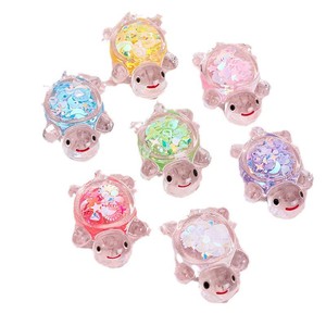 Jouet miniature transparent en forme de tortue, ornement paysager 3D, décoration en résine plastique, dessin animé, été 2024, origine Yiwu - Product Image 5