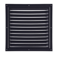 Grille de ventilation extérieure carrée moderne en alliage d'aluminium, pare-pluie, protection contre le vent, respirante, perforée, dissipation de la chaleur