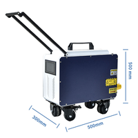 Machine de nettoyage au laser à fibre 200W pour l'élimination de la rouille des métaux, outil de sauvetage pour camions de pompiers