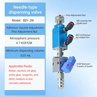 Vanne de distribution réglable de précision en acier inoxydable, type broche, monocomposant, régulatrice pneumatique, cœur PLC, garantie 1 an, UV