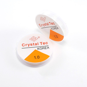 Alambre de abalorios elástico de cristal transparente blanco de 0,5mm-1,0mm al por mayor cadena de hilo de cristal de varios tamaños para la fabricación de joyas DIY - Product Image 5
