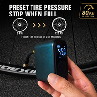 Nexest Mini Outdoor Road MTB Bike Portable Wireless Automatic Pro Pump Electric Bicycle Air Inflator Compressor Presta Valve