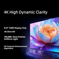 Proyector Inteligente para el Hogar JMGO O3 Pro 4K 4GB 64GB WiFi 5 20W Láser Triple RGB Ultra Corta Distancia Proyector Completo