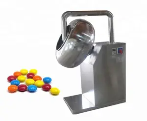 2024 Small Nuts Sugarcoating Machine Hot Air Candy Coating Pan for Sale High Quality Chocolate Coater