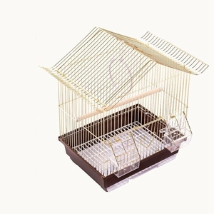 Cages à oiseaux de luxe en gros 2026 pour perroquets, ménagères et oiseaux à perles – Cage d'élevage en fil de fer doré - Product Image 6
