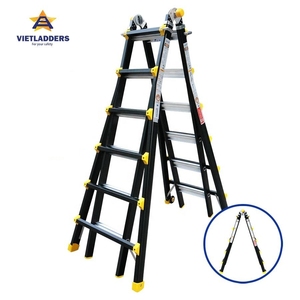 EN131 chứng nhận công nghiệp nhôm kết hợp gấp thang NVLB-45 với an toàn bản lề khóa 150kg Tải công suất 5-6 bước - Product Image 1