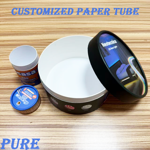 Empaque de Tubo Cilíndrico de Papel Kraft con Impresión CMYK, Personalizado, Ecológico, Reciclable, Biodegradable, con Estampado en Caliente - Product Image 5