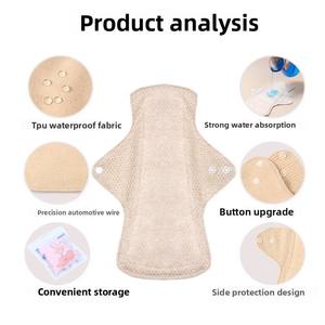 Nouvelles Serviettes Hygiéniques Lavables en Coton pour Seniors avec <span class=keywords><strong>Protection</strong></span> Anti-Fuites - Serviettes Menstruelles Réutilisables pour Adolescentes et Femmes Enceintes - Product Image 3