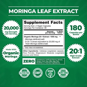 Offre Spéciale : Extrait de Moringa – Soutient la Protection du Système Cardiovasculaire pour Hommes et Femmes – Capsules de Moringa - Product Image 4