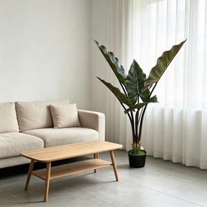 Plantas Artificiales de Taro Arcoíris Falsas al por Mayor para Recuerdos de Boda, Decoración para Eventos, Navidad, Año Nuevo, Fiestas y Cumpleaños - Product Image 3