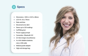 Cho transtek chăm sóc sức khỏe từ xa máy móc điện Powered <span class=keywords><strong>Bluetooth</strong></span> Blood Pressure Monitor Thiết bị hiệu quả và thuận tiện - Product Image 4