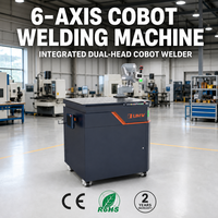Mesin Las Laser Serat 3000W untuk Industri, Genggam Dua Kepala, untuk Pengelasan Kontinu Produk Logam Baja dan Aluminium