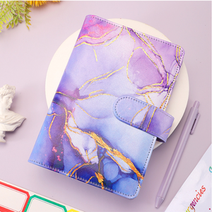 Carpeta de Presupuesto A6 de Cuero PU con Estampado de Mármol y Lámina Dorada, Juego de 28 Piezas, Planificador de Ahorro, ¡Gran Venta! - Product Image 5