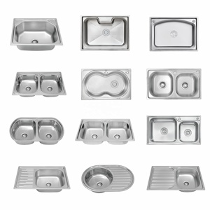 Lavabo de lavandería de baño pequeño 44*44cm 0,8mm fregadero de acero inoxidable para lavabo de lavado de manos lavabo de baño - Product Image 5