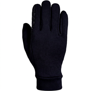 Guantes de algodón transpirables con dedos completos, térmicos, aislantes, para invierno, para exteriores, para niños, negros - Product Image 1