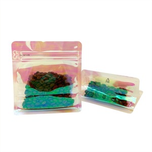 <span class=keywords><strong>Bolsa</strong></span> de Empaque Personalizada para Café en Grano y Té, Grande, Mate, con Válvula, Base Plana, Color <span class=keywords><strong>Rosa</strong></span> Holográfico, 1 lb - Product Image 2