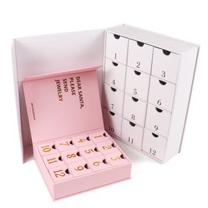 Boîte de calendrier de l'avent personnalisée Crown Win, vide, pour le Ramadan, 25 jours, boîte de calendrier de l'avent pour le maquillage, 12 jours, boîte de calendrier de l'avent pour les jouets de Noël, chocolat, boîte en papier - Product Image 1