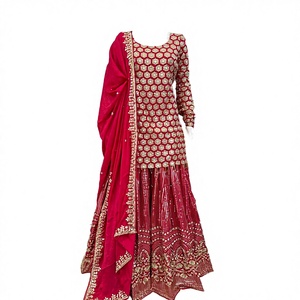 ชุดส่าหร่าดีไซน์เนอร์สำหรับผู้หญิงปี 2025 ชุดสาหรี่แบบดั้งเดิม ซัลวาร์ คามีซ สำหรับฤดูหนาวและฤดูร้อน ชุดปัญจาบแบบใหม่ล่าสุดจากปากีสถาน ทรงเข้ารูป ตัดเย็บตามสั่ง - Product Image 2